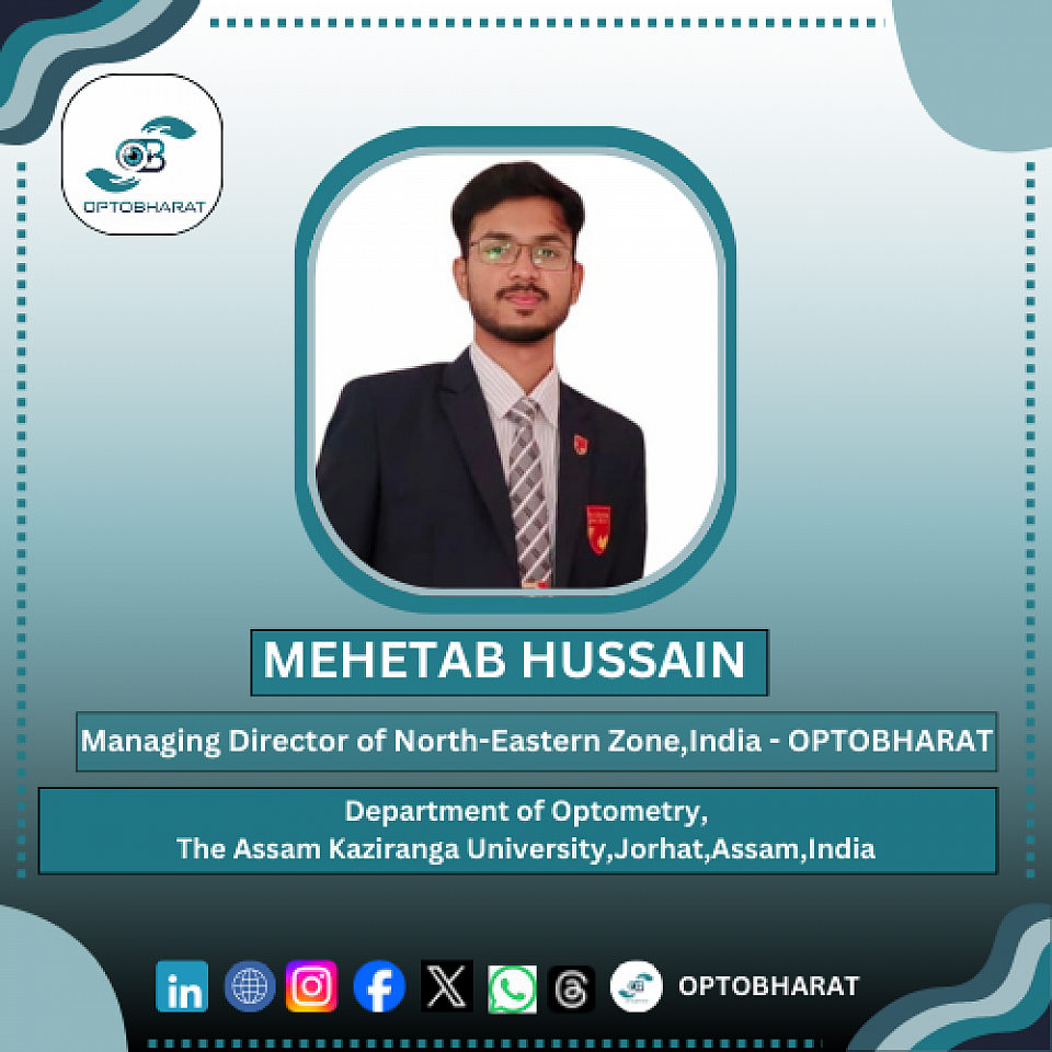 MEHETAB HUSSAIN - MANAGING DIRECTOR OF NORTH-EASTERN ZONE,INDIA - OPTOBHARAT