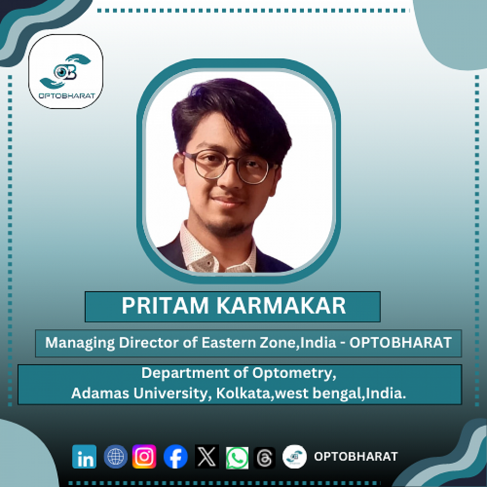 PRITAM KARMAKAR - MANAGING DIRECTOR OF EASTERN ZONE,INDIA. - OPTOBHARAT