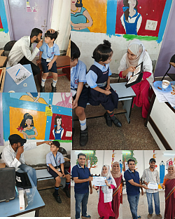 Eye Screening Camp at a Delhi School Conducted by OPTOBHARAT